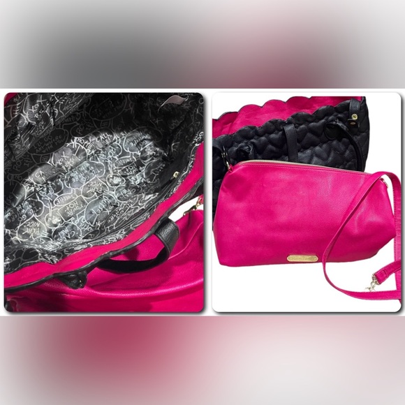 BETSEY JOHNSON BUNDLE purse Wallet Bracelet Necklace Bag charm Umbrella Shawl - Picture 4 of 17